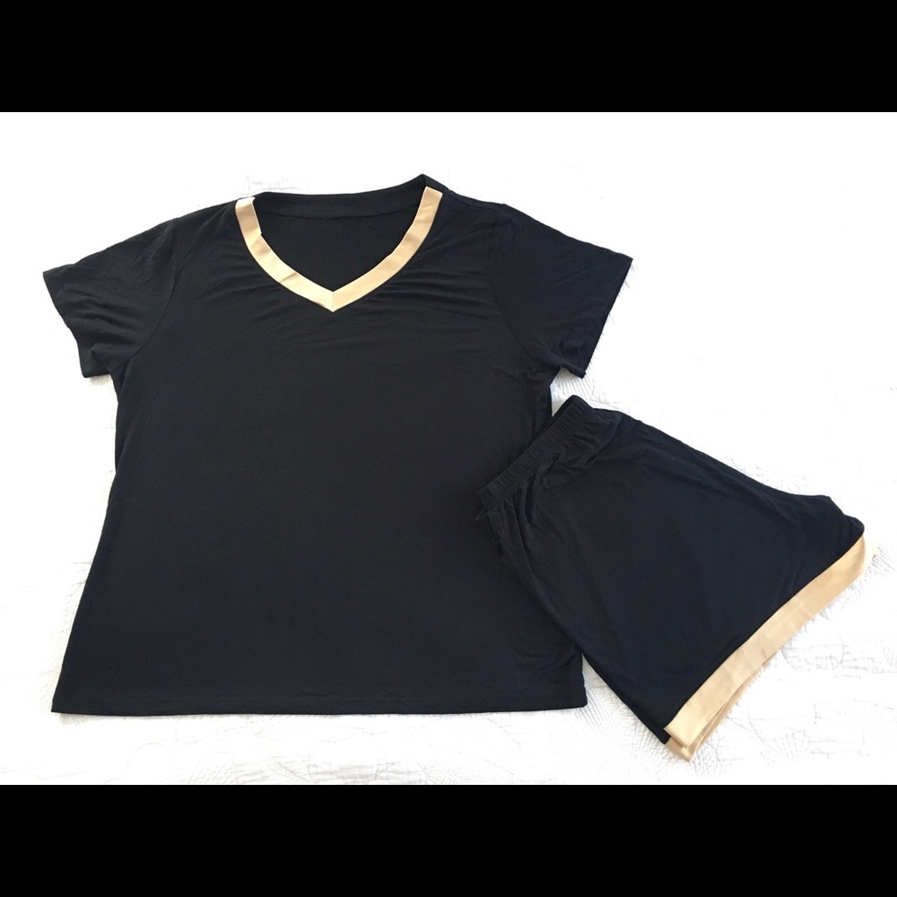 latuza PJ Set ~ Black/ Gold